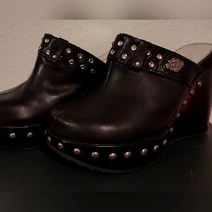 Harley Davidson leather Clogs